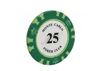 5 stuk Professionele Upscale Klei Casino Texas Poker Chips 14G waarde 25